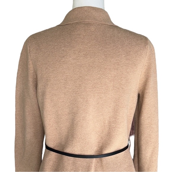 LK Bennett Miranda Camel Knit Belted Cardigan Sweater - M - Picture 11 of 16